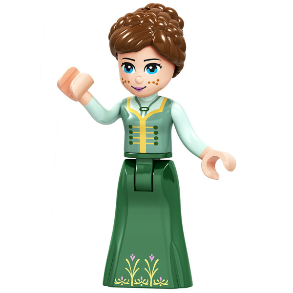 1:a prinsessan minifigurer Anna Disney Frozen Build Block Toy Present C