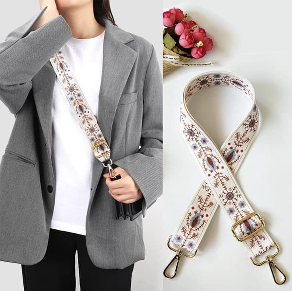Väskrem - 4 st Axelväskrem Justerbar Unisex för Silverspänne För Handväska Canvasväskor DIY Tillbehör_yu