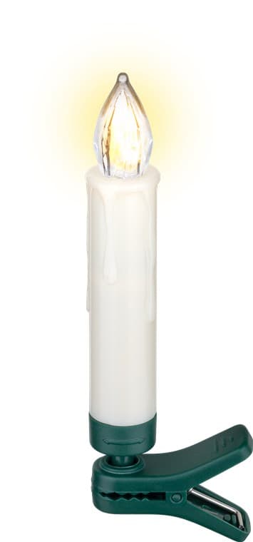 10 trådlösa LED-julgransljus