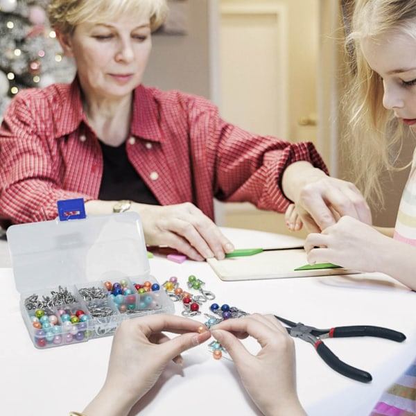 50 stk. Engel Nøgleringe til Håndværk Inkluderer Nøgleringe med Perler DIY Nøglering Tilbehør til Smykkefremstilling for Voksne og Børn