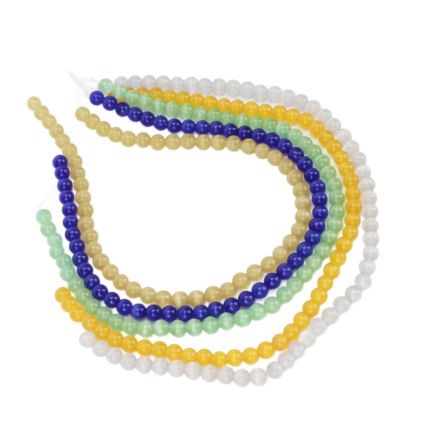 5-strengs smykker gjør perle delikat Elegant naturstein perle for armbånd Halskjede Håndverk DIY