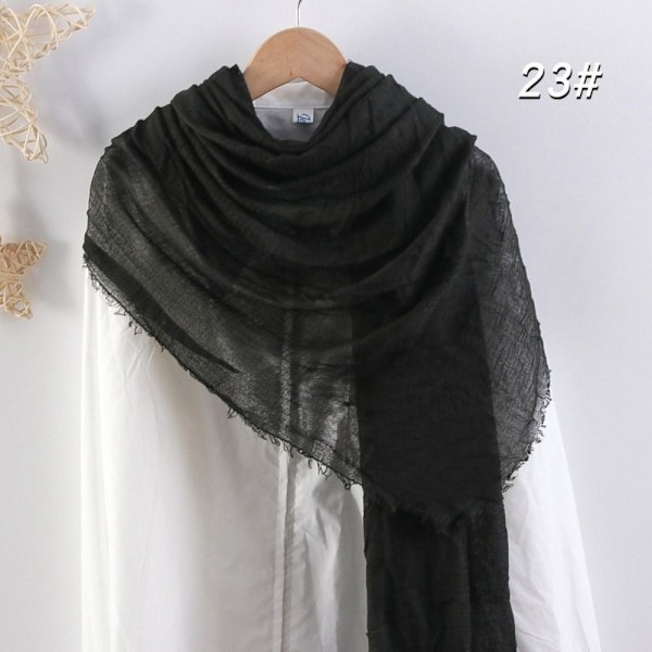 Crinkle Scarf Vanlig Hijab BLÅ