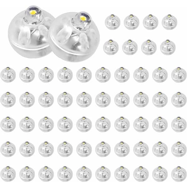LED-ilmapallolamput 50 kpl LED-ilmapallovalot, LED-lyhty, Mini