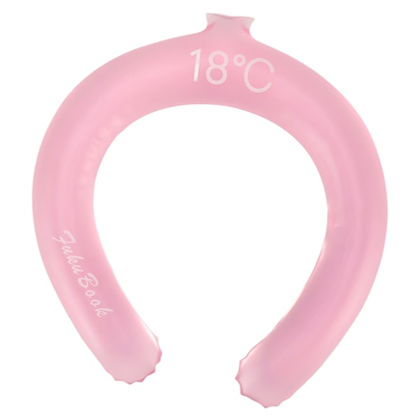 Halskølerør Genanvendeligt håndfri letvægtsbærbar halskølerindpakning til sommer udendørssport Pink
