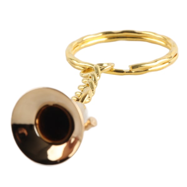 Messing Tuba nøglering Miniature gyldne musikinstrument nøgleringe til eksamen fødselsdag