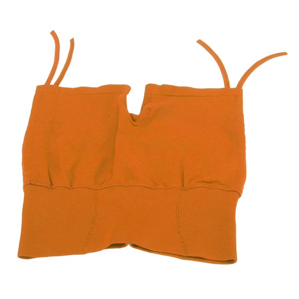 Yogashorts Elastisk dragsko Sömlös högmidjad Slim Fit Andningsbar träning Yogashorts Orange M Storlek