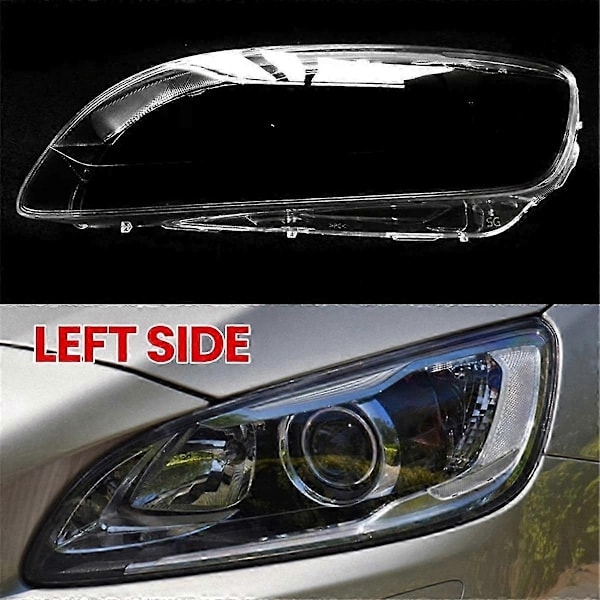 Passer for S60 S60L 2014-2019 modeller transparent lampeskjerm frontlyktdeksel frontlykt skall linse høyre-Xin（PA）