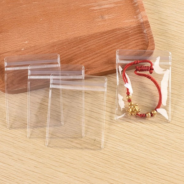 100 stk selvlukkende pose Zip Lock poser 100ST 5X7CM 100ST 5X7CM 100pcs 5x7cm 100pcs 5x7cm