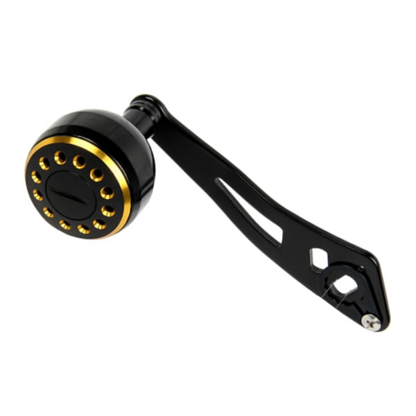 Baitcasting haspelhåndtak 32 mm/1,26 tommer ergonomisk metall fiskesnellehåndtak for Baitcasting DSH019 Black Gold