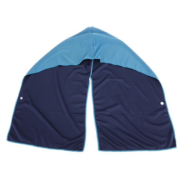 Kølende hættetrøje Håndklæder U-formet hættetrøje Håndklæde Solbeskyttelse Hurtigtørrende Sports Kølehåndklæder Himmelblå