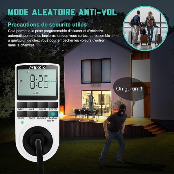 Programmerbar digital timerkontakt, Maxcio numerisk uke-timer