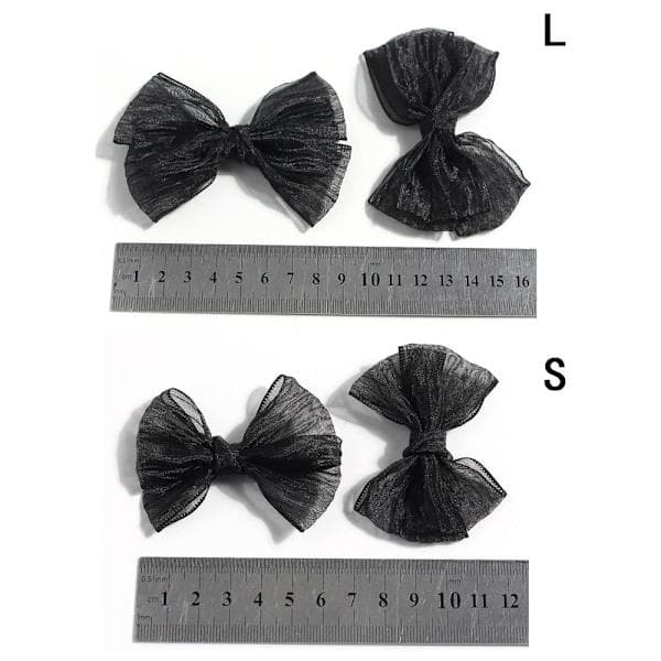 10 st Mesh Rosett Håraccessoar GRÖN 9,5X7CM Grön 9,5x7cm