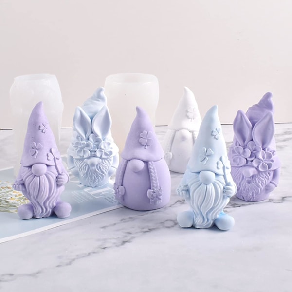 3D Påskegnomforme - Gnomforme til lys Gnome K