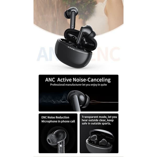 Trådløse Bluetooth-hovedtelefoner A50 Pro ANC IPX7 5.1
