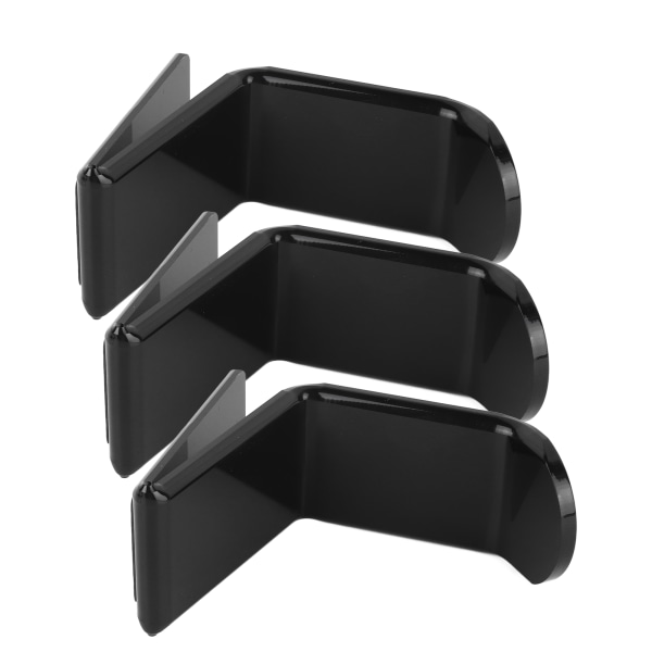 3 kpl Seinäkiinnitteinen peliohjaimen pidike, akryyli pöytäkoneen alla oleva pelikonsolin pidike musta