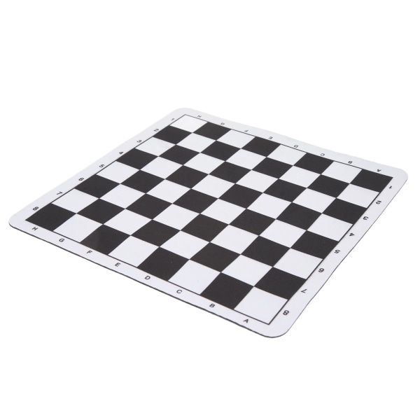 Schackbräde i PU läder 24x23,6 cm Rivbeständig Tvättbar bärbar internationell schackmusmatta