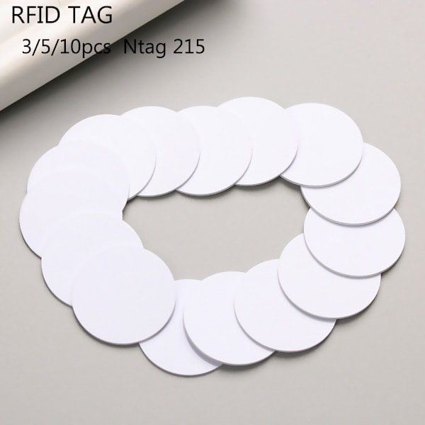 Paris_5/10 kpl Ntag 215 NFC-tunnisteet 10 kpl 10pcs