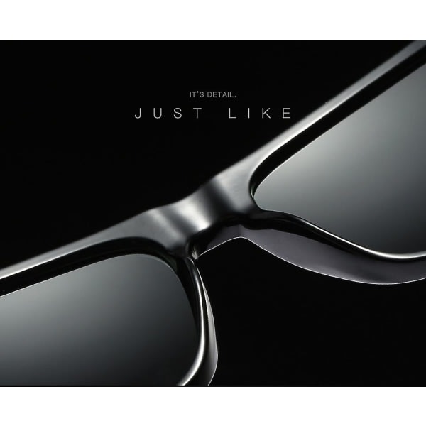 Unisex solglasögon i polariseret aluminium Vintage solglasögon til mænd/kvinder