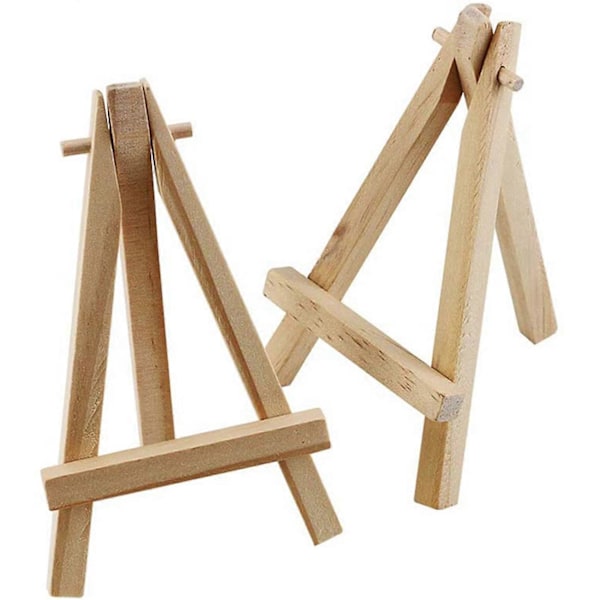 72 stk. 12,7 cm Mini Displaystativer i Tre, Staffelier, Bordstativer, Egnet for Barnehåndverk.pa