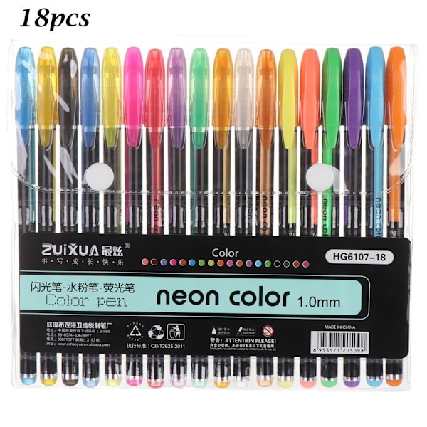 12/16/18/24/36/48-pack Gelpennor Markeringspennor Pastell - Perfekt