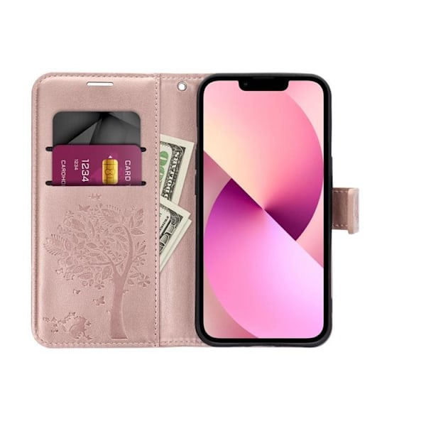 Galaxy A35 5G Plånboksfodral Mezzo Tree - Roséguld 75