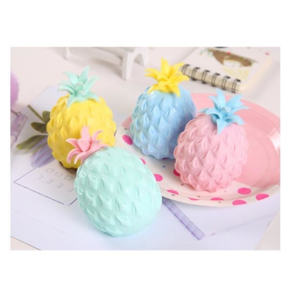 Fidget Toys Sinnesleksaker Tryckboll Ananas Frukt CE-godkänd Green