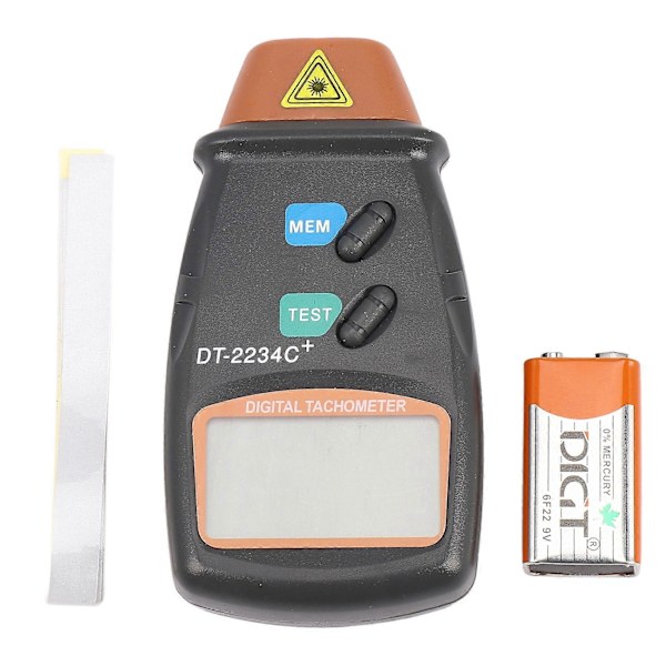 Digital Varvräknare Rpm Meter Beröringsfri 2.5Rpm-99999Rpm Lcd Display Hastighetsmätare Dt2234C Tester Spe.pa