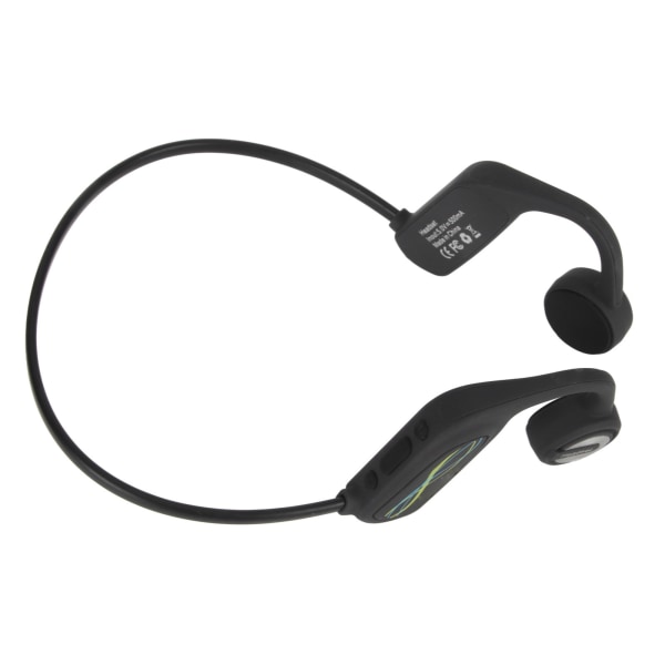 Bone Conduction Hörlurar Bluetooth5.0 Trådlösa hörlurar IP68 Vattentät Open Ear Headset för löpning Cykling Svart