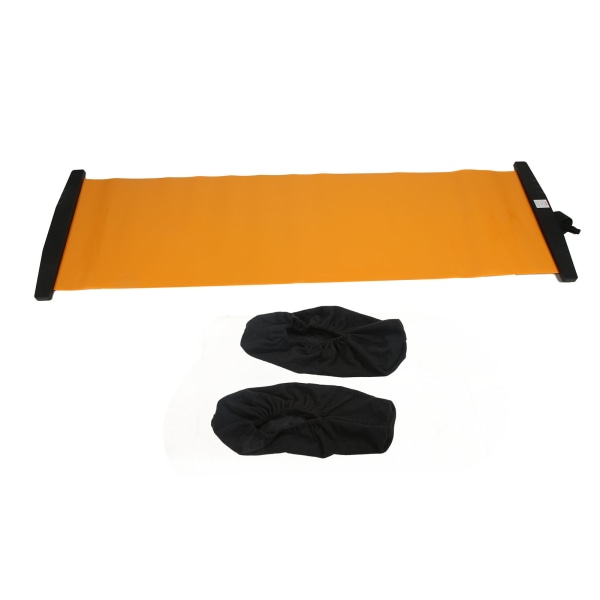 Slide Board Halkfri glidmatta och skoöverdrag Balansmotionsträning Fitness för skridskoåkning Orange