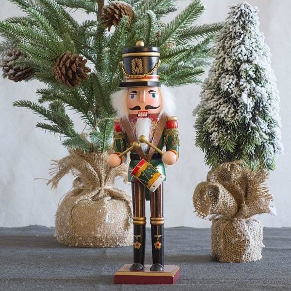 2 stk. Nøddeknækker Figurer Træ Nøddeknækker Soldater