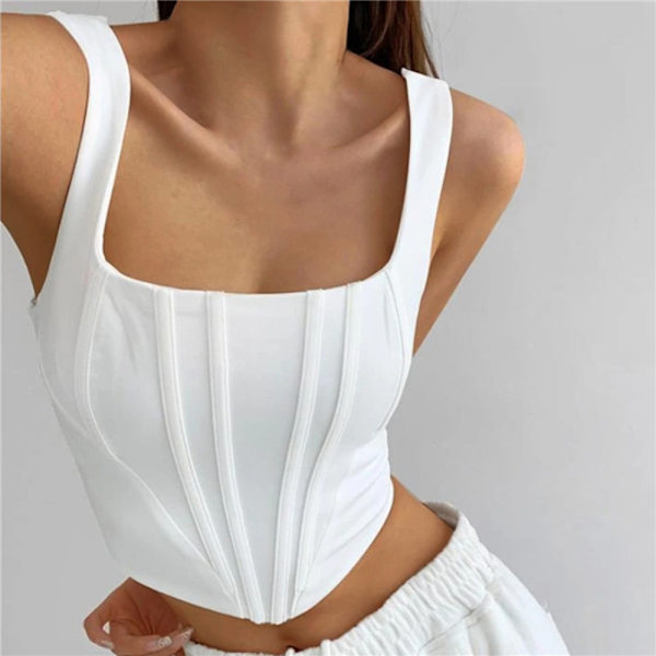 Crop Topit Lyhyt Toppi SVART L musta