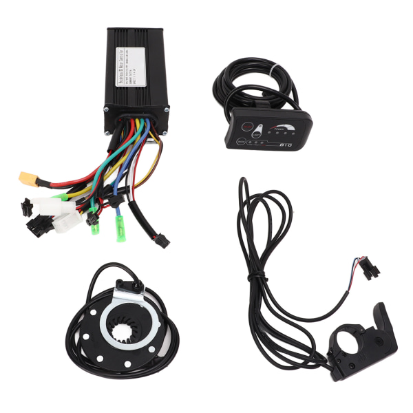 24V 36V 48V 26A 3 Mode Sinewave Controller Magnetic Power Assist til KT 8 med TT 009 Quick Release Thumb Throttle S810 LED Panel
