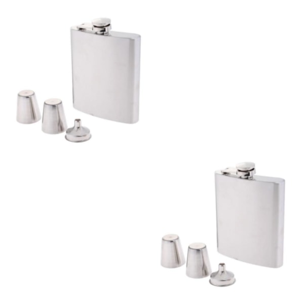 1/2/3 7oz Ruostumattomasta Teräksestä Valmistettu Hip Flask -setti Taskukolvi Tyypillä A Type A 2Set