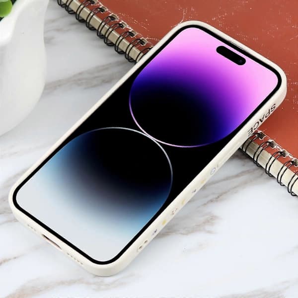 Flymønster Telefoncover til iPhone 14 Pro Max (Planetlanding)