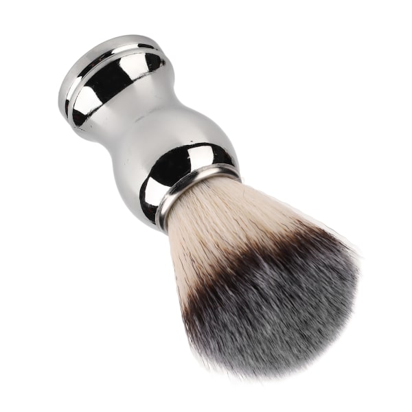 Barberbørste Sterk rengjøringskraft Myk premium bust Myk håndlaget barberbørste med sølvhåndtak for hjemmesalonger