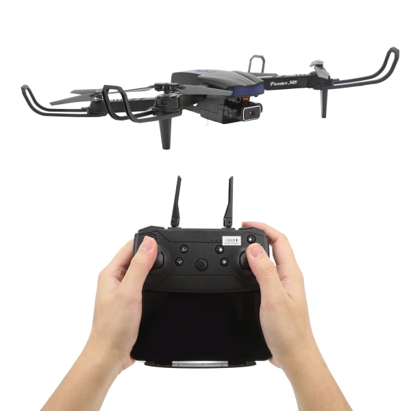 S85 RC Drone 3-sides hindring unngåelse Folding 4-akslet fly 4K HD-antennedrone med doble kameraer for barn over 14 3 batterier