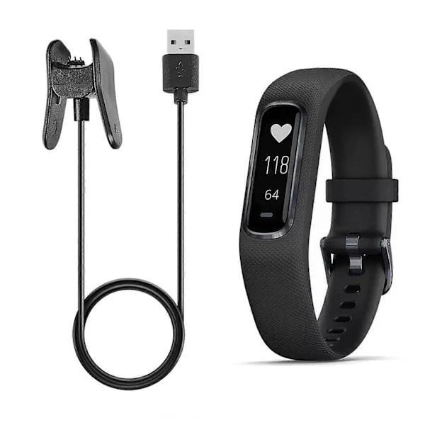 For Garmin Vivosmart 4 1m Replacement USB Data Sync Charging Cable with Charging Clip