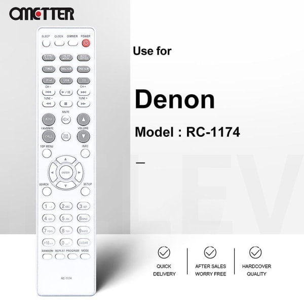 Fjernbetjening til Denon Prime Dele RC-1174 RCD-N8 RC-1199 RCD-N9 RC-1154 RCD-N7 Netværkslyd CD-modtager