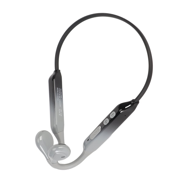 Åpne ørebeinledningshodetelefoner Bluetooth 5.0 innebygd mikrofon IP56 vanntette trådløse sportshodetelefoner for løping Svart grå