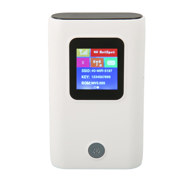 Kannettava WiFi-hotspot tukee 10 laitetta 300 Mbps 6000 mAh värinäyttö 4G LTE tasku WiFi-reititin SIM-korttipaikalla
