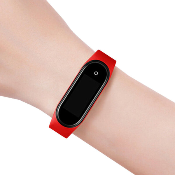 Smart Watch Armband Health Monitor TPE Sports Wrist Tracker svart
