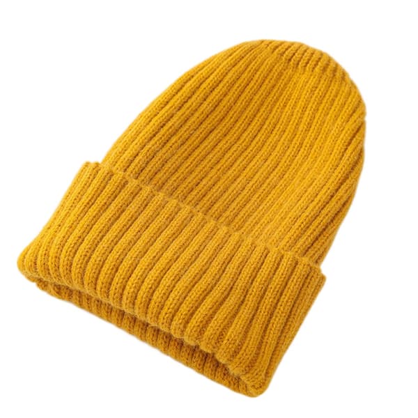 Dam Casual Stickad Mössa Höst Vinter Varm Hip Hop Mössa