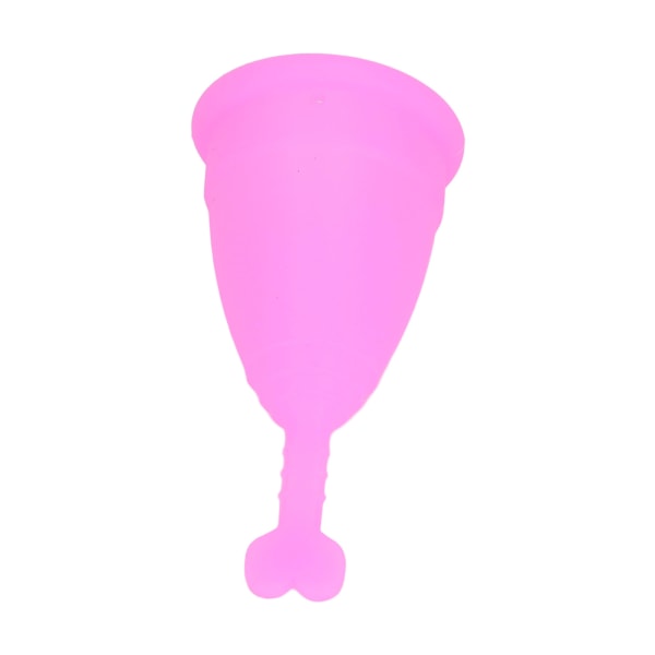10 stk Fleksibel gjenbrukbar periodekoppsett Bærbar, myk silikon, hjerteformet stilk menstruasjonskopp lilla