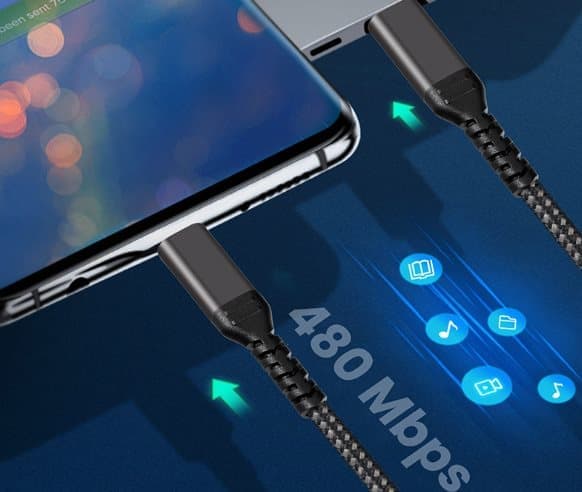 USB-C til USB-C kabel 5A/20V PD 100W Sort 2 m—pa