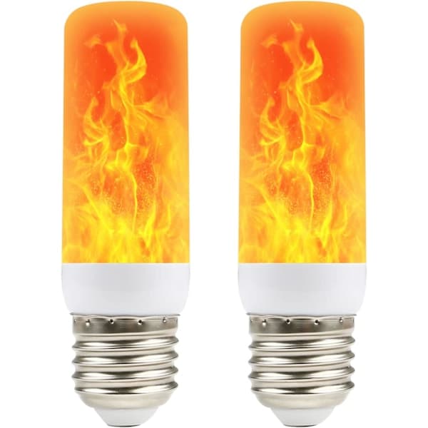 Flambulb | Liekkiefektilamput | Välkkyvä lamppu, 4 valaistustilaa LED E27