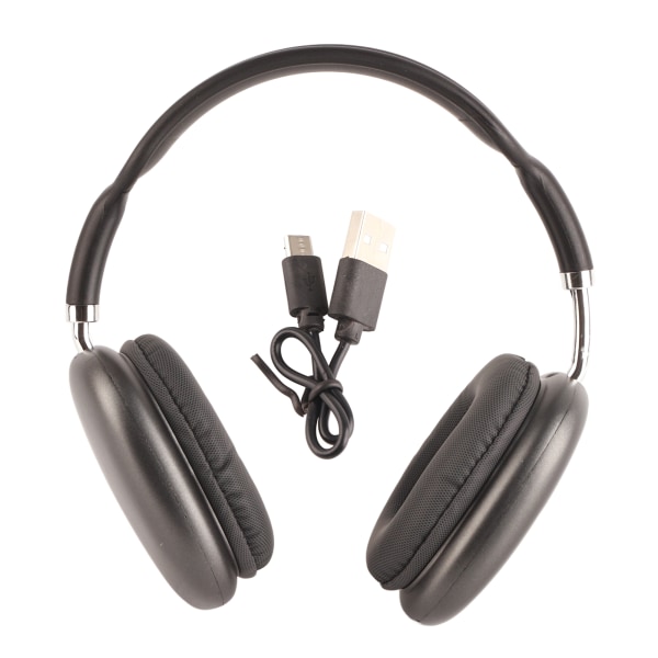 Bluetooth hörlurar Brusreducering Klart ljudkvalitet Hörlurar med tung bas Trådlösa hörlurar för dator PC Svart