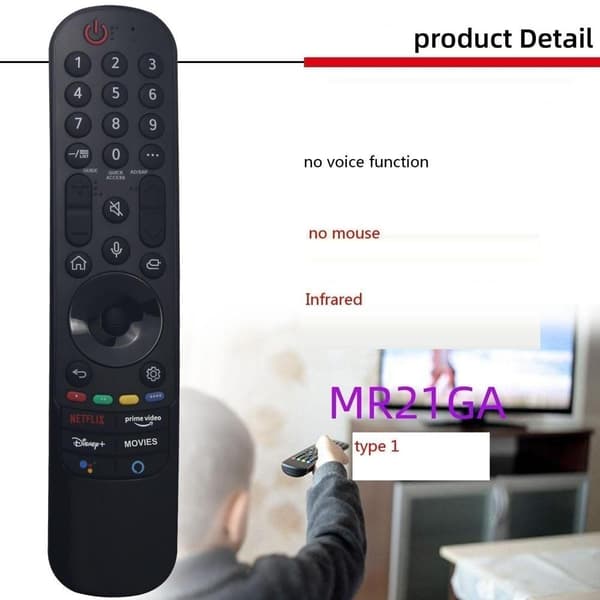 Replacement Remote Control for LG AN- MR21GA MR21GC MR21N MR21GA T
