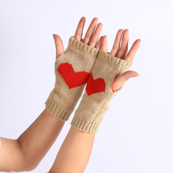 Vinterhandskar Utomhus Ull Varma Vårdhandskar Stickade Handskar
