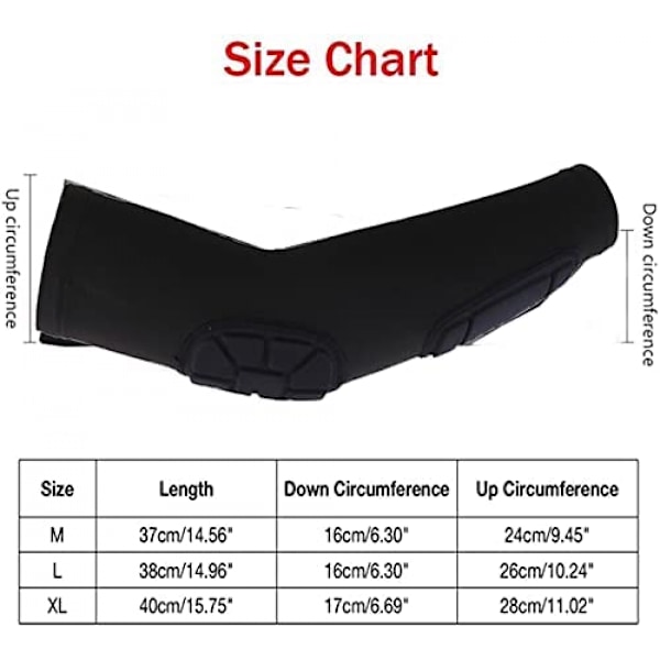 Honeycomb Crashproof Arm Elbow Pads, Basketbollsskydd, Sportkompressionsskydd för Baseball