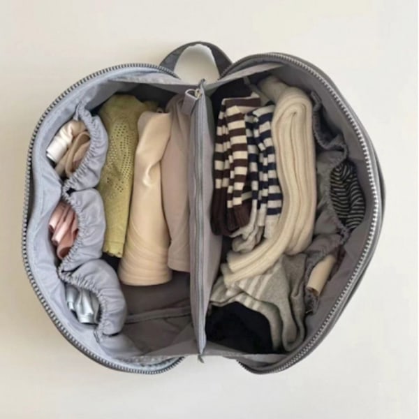 Underklær Oppbevaringsveske Reiseklær BH Strømper Divider Organizer Pouch Grey